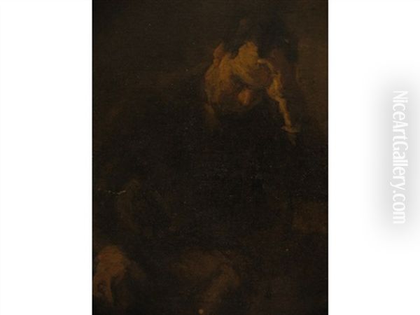 The Thinker Oil Painting by Thomas Cowperthwait Eakins