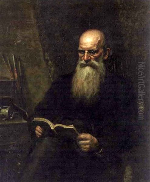 Portrait Of Charles L. Fussell Oil Painting by Thomas Cowperthwait Eakins