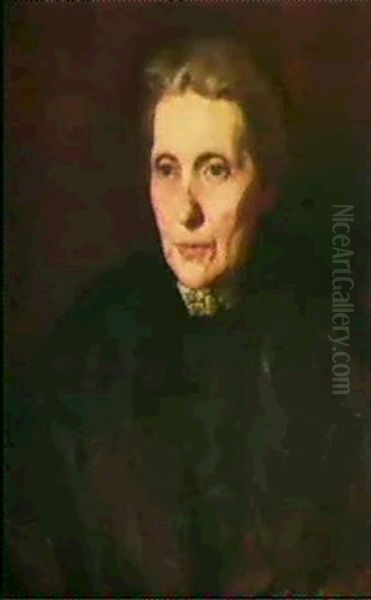 Portrait Of A Woman Oil Painting by Thomas Cowperthwait Eakins