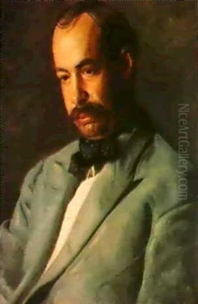 Portrait Of Charles Percival Buck Oil Painting by Thomas Cowperthwait Eakins