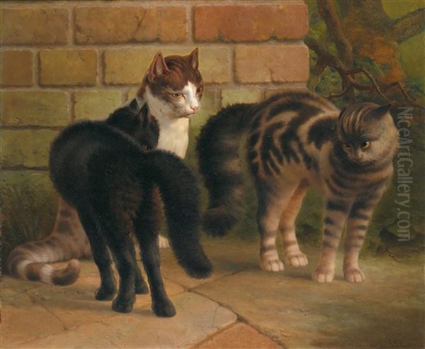 Katzen Oil Painting by Thomas Percy Earl