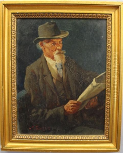 Portrait Of An Elderly Gentleman Oil Painting by Lawrence Carmichael Earle