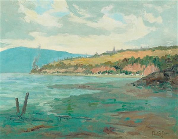 Village By The Water Oil Painting by Paul Barnard Earle