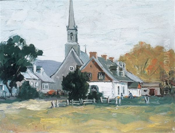 Church, Ile D'orleans Oil Painting by Paul Barnard Earle