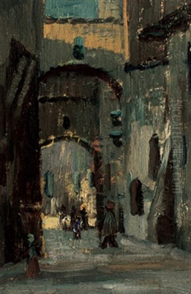 Siena Oil Painting by Paul Barnard Earle