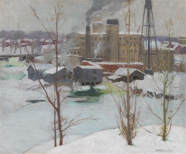 The Mill, Almonte, Ontario Oil Painting by Mary Alexandra Eastlake