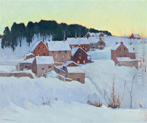 Moonrise Oil Painting by Mary Alexandra Eastlake