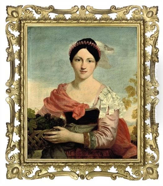 Portrait Of Mrs. Charles H. Bellenden Ker Oil Painting by Sir Charles Lock Eastlake