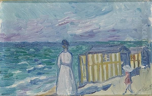 La Concha De San Sebastian Oil Painting by Juan de Echevarria y Zuricaldav