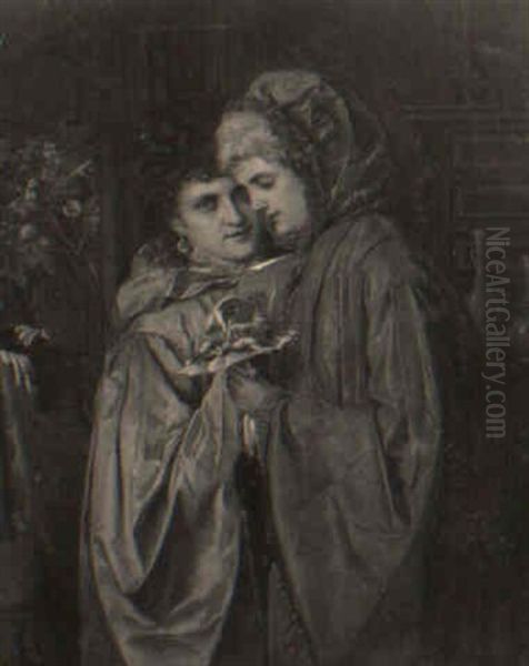 The Love Letter Oil Painting by Adolf Echtler