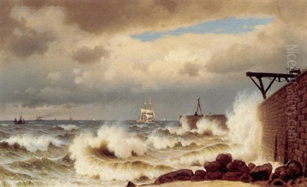 Ved Molen Oil Painting by Christian Eckardt