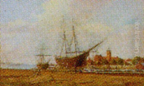 Badbyggeplads Oil Painting by Christian Eckardt