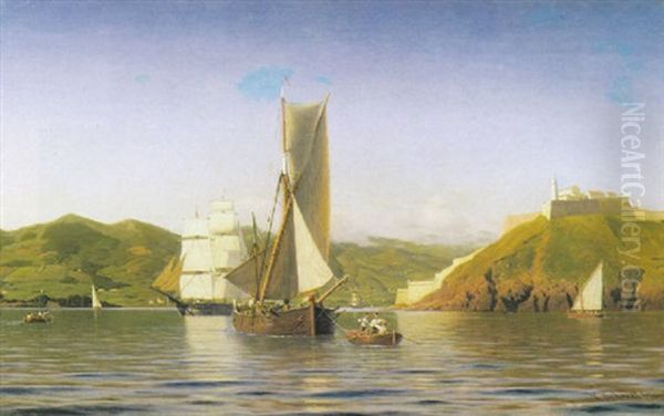 Rada Di Porto Ferraio Oil Painting by Christian Eckardt