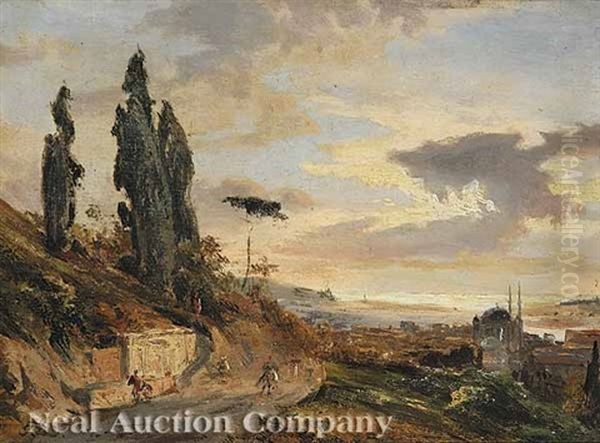 The Road To Tangiers Oil Painting by Karl Paul Themistocles von Eckenbrecher