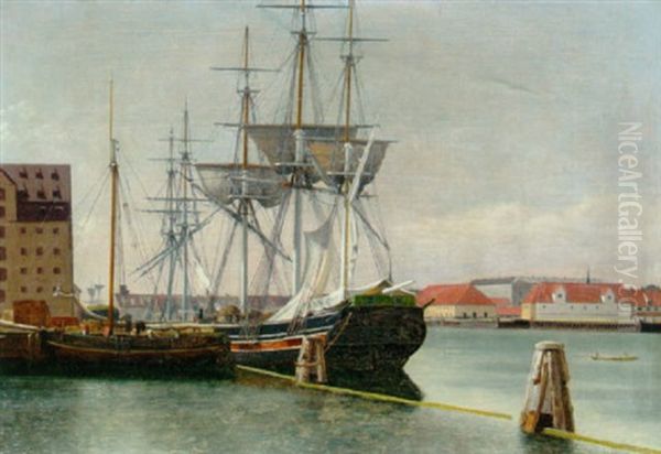 Udsigt Fra Wilders Plads Oil Painting by Christoffer Wilhelm Eckersberg