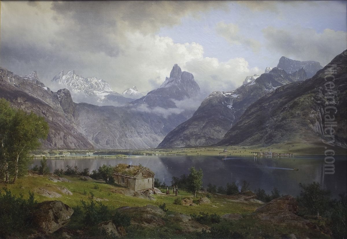 Fra Romsdalen Oil Painting by Johan Fredrik Eckersberg