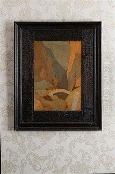 Pont Sur Le Mont Parnasse Oil Painting by Mihalis Economou