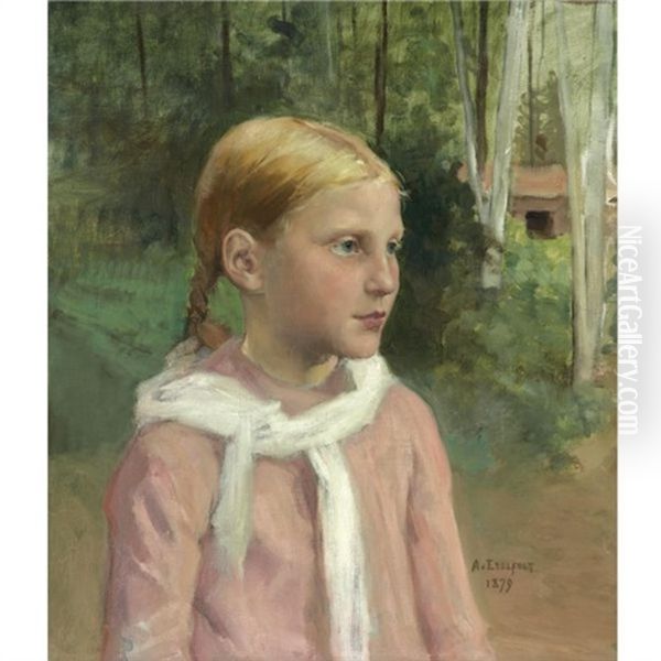 Fio Mestsassa Oil Painting by Albert Edelfelt