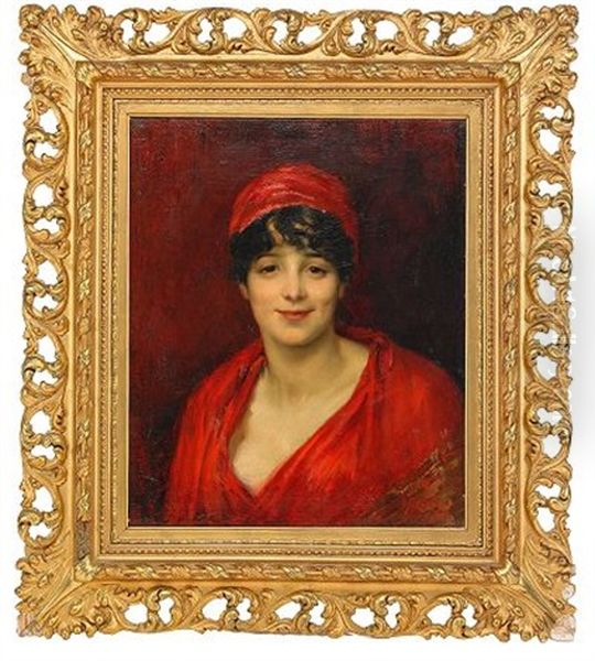 Scherzando Oil Painting by Albert Edelfelt