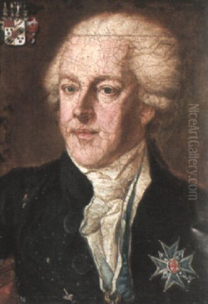 Portrait Of Graf Von Torring-guttenzell Oil Painting by Johann Georg Josef Edlinger
