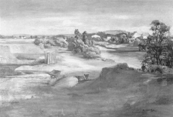 Blick Auf Grotzingen Und Turmberg Oil Painting by Willi Egler