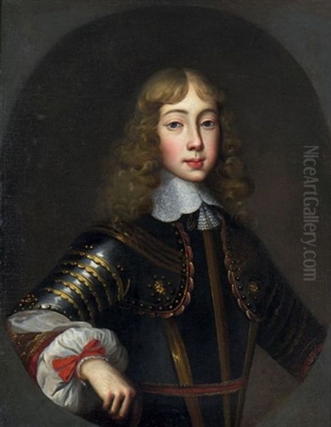 Portrait D'un Jeune Prince Dit Autrefois Portrait De Guillaume D'orange Oil Painting by Justus van Egmont
