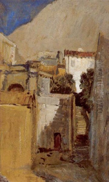 Motiv Aus Cattaro In Dalmatien Oil Painting by Marie Egner