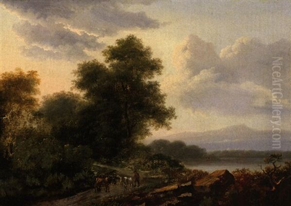 Bildnis Einer Dame Oil Painting by Rogelio De Egusquiza Barrena