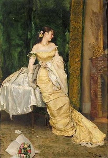 Bella Joven Oil Painting by Rogelio De Egusquiza Barrena