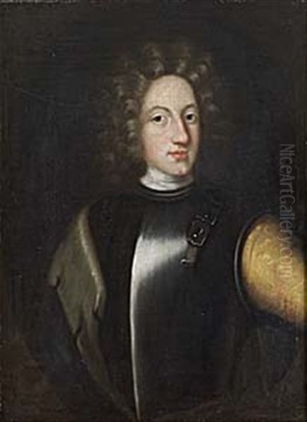 Kronprins Karl (xii) Vid 12 Ars Alder Oil Painting by David Klocker Von Ehrenstrahl
