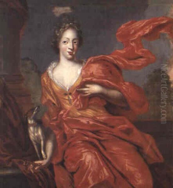 Fidelitas Oil Painting by David Klocker Von Ehrenstrahl