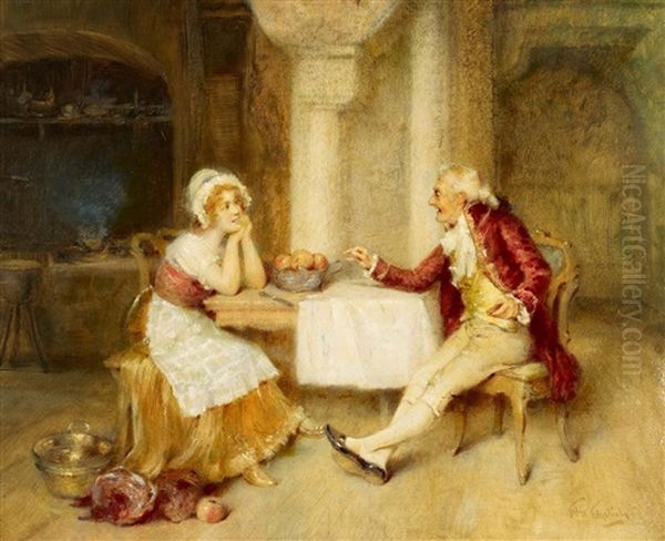 Das Ungleiche Paar Oil Painting by Felix Ehrlich