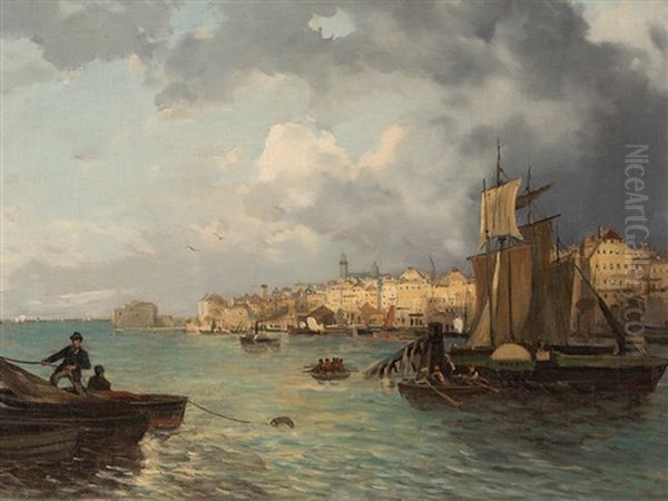 Triest Oil Painting by Theodore von Ehrmanns