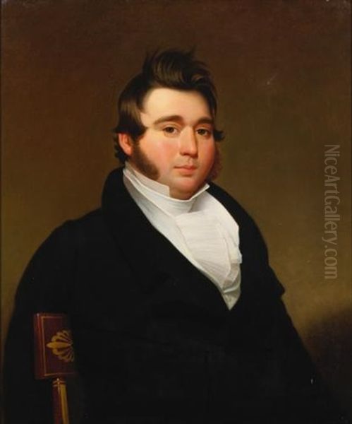 Mr. And Mrs. Longnecker (pair) Oil Painting by Jacob Eichholtz