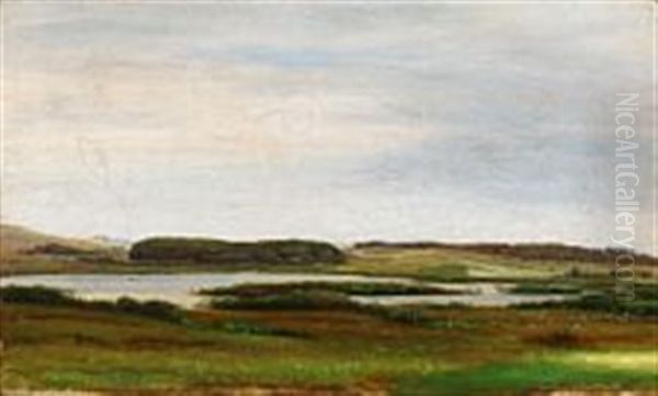 Landscape Near Faaborg Oil Painting by Eiler Rasmussen Eilersen