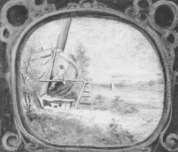 Boat By The Shore Oil Painting by Louis Michel Eilshemius