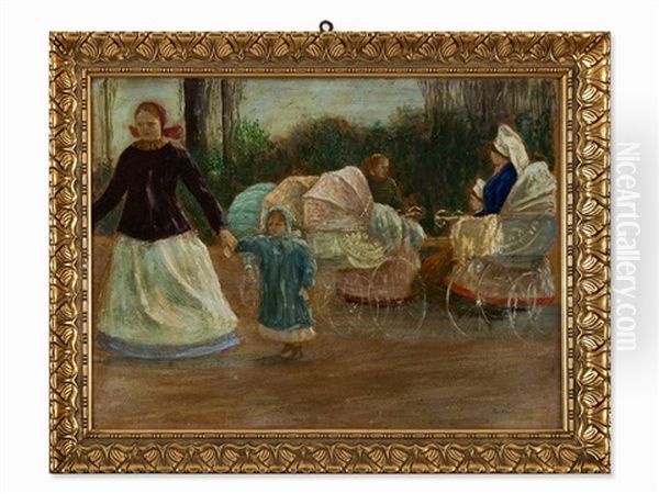 In The Park Oil Painting by Georg Einbeck