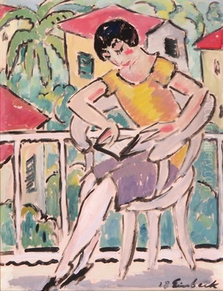 La Terasse Oil Painting by Georg Einbeck