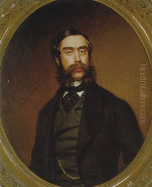 Portrait Graf Gurjevs Oil Painting by Anton Einsle