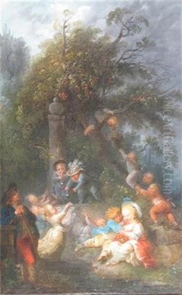 The Cherry Tree Oil Painting by Francois Eisen