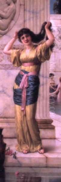 Roman Beauty Oil Painting by Emile Eisman-Semenowsky