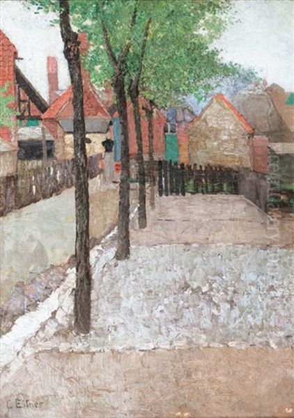 Aus Ellerbeck Oil Painting by Ernst (Wilhelm Heinrich E. ) Eitner