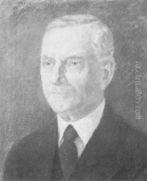 Portrait Dr. Med. Paul Wassily Oil Painting by Ernst (Wilhelm Heinrich E. ) Eitner