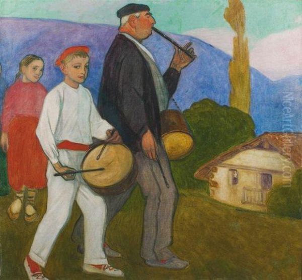 Le Txitulari Oil Painting by Aurelio Arteta