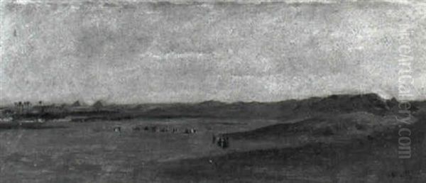 Landschaft Oil Painting by Ernst (Wilhelm Heinrich E. ) Eitner