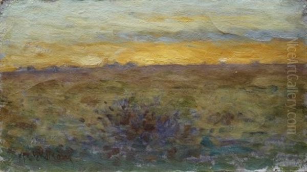 Landskap Oil Painting by Per Ekstroem