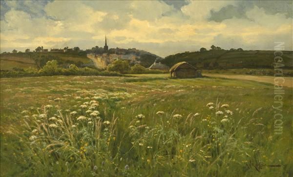 The Edge Of The Village Oil Painting by W. Redgate Arthur