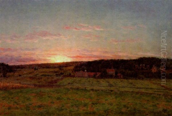 Motiv Fran Sjotorp Oil Painting by Per Ekstroem