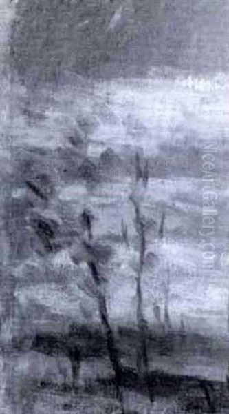 Plommonskogen Oil Painting by Per Ekstroem