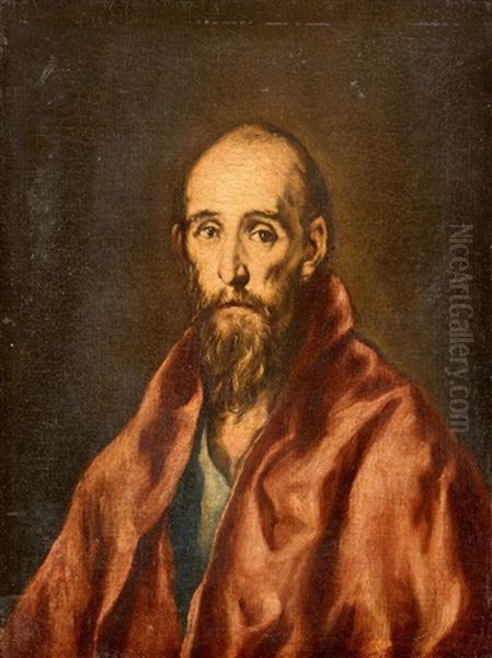 Saint Paul Oil Painting by El Greco (Domenikos Theotokopoulos)